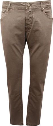 Jacob Cohen Nick Slim Broeken - Heren - Slim Fit Jeans - Bruin - W38 - Leer - Jeans