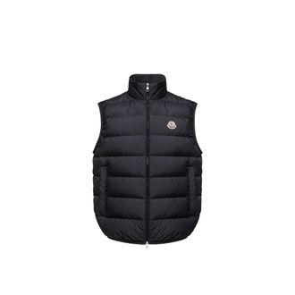 Moncler Moncler Contrin Down Vest, Men, Blue, Size: 0