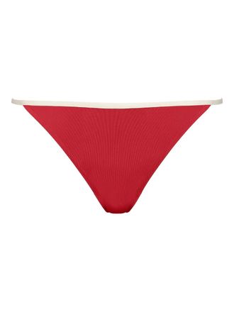 Eres Pat contrast-trimmed bikini bottoms - Red