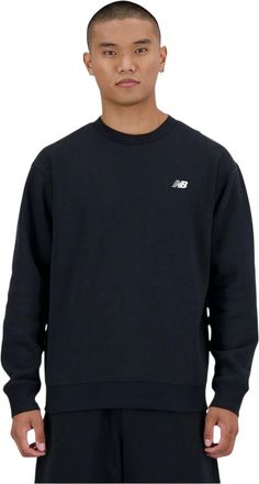 New Balance Heren Crew Neck Regular Sweatshirt (Zwart)