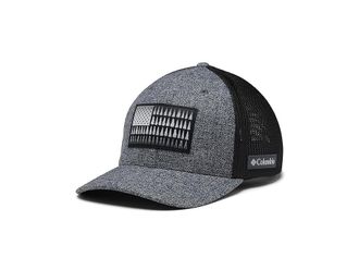 Columbia Columbia Meshtm Tree Flag Ball Cap Caps Grill Heather : LG/XL (6 3/4-7 1/2), Cotton/Mesh/Polyester