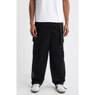 Billionaire Boys Club BB Thrusters Cotton Drawstring Cargo Pants in Black at Nordstrom, Size Xx-Large
