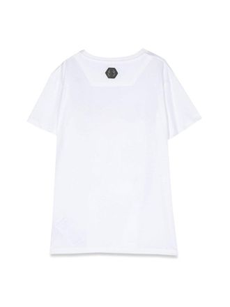 Philipp Plein Skull-Motif Cotton T-Shirt - White