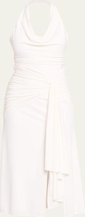 Cinq &agrave; Sept Kaia Draped Halter Midi Dress