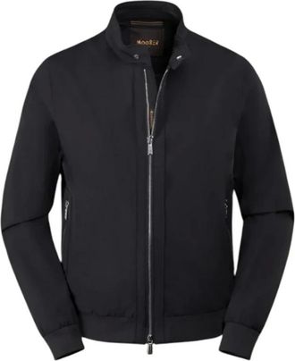 Moorer Alberti-Kn Bomber Jacket - male - Moorer - Light Jackets - Blue - M - Jackets
