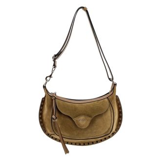 Isabel Marant Moon Pocket Schoudertas - Dames - Tassen - Bruin - Maat: ONE Size Zijde