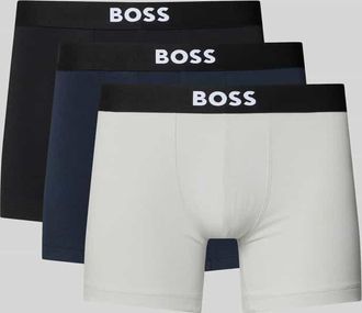 HUGO BOSS Boxer Brief aus Baumwoll-Mix im 3er-Pack in Mittelgrau, Gr&ouml;&szlig;e XXL
