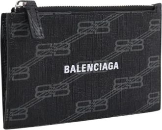 Balenciaga Pre-owned Vintage Card Case - Dames - Vintage Accessoires - Zwart - ONE Size - Leer - Vintage