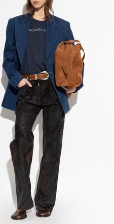 Michael Michael Kors T-shirt With Logo, Womens, Navy Blue