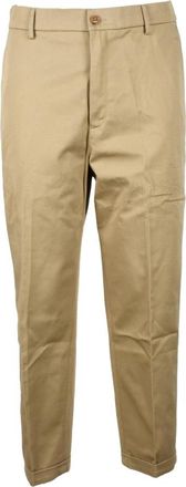 Kenzo Paris Katoenen Broek - Heren - Chinos - Beige - W38 - Katoen - Broeken