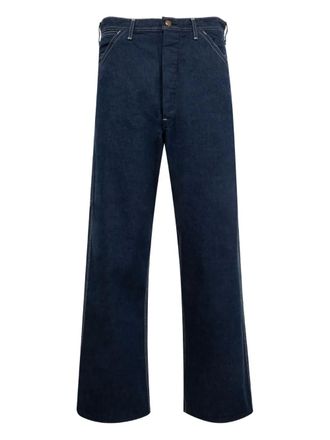 Orslow Jeans met contrasterende stiksels - Blauw