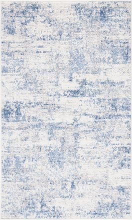 Safavieh Alfombra contempor&aacute;neo de polipropileno blanco/azul, 122 x 183 cm