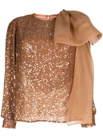 Sachin & Babi Blouse met pailletten - Beige