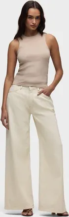 Hudson Jodie Loose Wide Leg in Ecru at Nordstrom, Size 32 X 32
