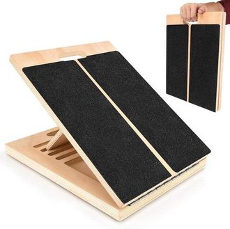 No Brand Tabla De Estiramiento Para Yoga Ajustable - Tabla Para Ejercicios De Equilibrio - 5 Posiciones De &Aacute;ngulo - Superficie Antideslizante - Para Rehabilita