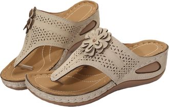 Generic Sandals Women Dressy Wide Width Womens Flip Flops with Comfort Arch Support Fashion Summer Beach Travel Orthotic Walking Thong Sandals Slip on Plantar