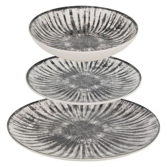 Atmosphera Lucie Servicio De Mesa 12 Pieza(s) Gris L26.5xd2.4xh26.5cm - Atmosphera Cr&eacute;ateur DInt&eacute;rieur