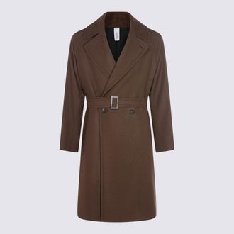 Hevò Brown Wool Coat