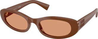 Miu Miu MUC02S 27R07V Womens Sunglasses Burgundy Size 54