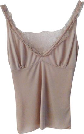 Gucci Silk Jersey Lace Detailed Top Size XS