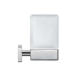 Duravit Duravit - Portavasos Karree Incl. Cristal, Mate, Cromo, 0099511000