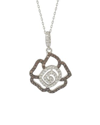Suzy Levian Suzy Levian Silver Cz Pendant Necklace