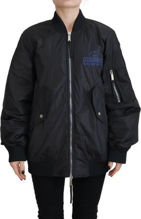 Dsquared2 Dsquared&sup2; Logo Print Full Zip Women Bomber Womens Jacket (Pre-Owned)
