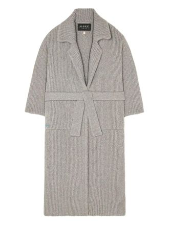 Alanui Finest ribbed belted cardi-coat - Grey