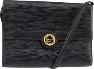 Louis Vuitton Pre-owned Cross Body Bag - Dames - Vintage Schoudertas - Zwart - ONE Size - Leer - Vintage
