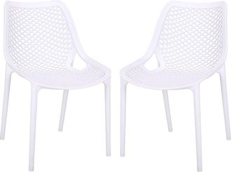 Safavieh Outdoor Set Of 2 Leila Dining Chairs
