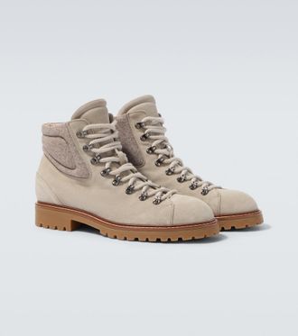 Eleventy Botas de ante con cordones