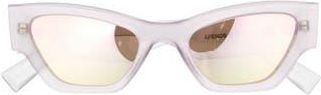 Le Specs Charade 52mm Cat Eye Sunglasses in Matte Pewter at Nordstrom Rack
