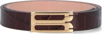 Victoria Beckham Regular Frame Leather Belt, Size Medium