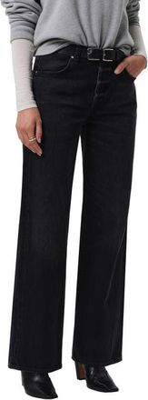 Citizens Of Humanity Annina Straight Leg Jeans in Raine Washed Black at Nordstrom, Size 27