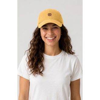 Dalix Pretzel Dad Cap in Washed Gold at Nordstrom