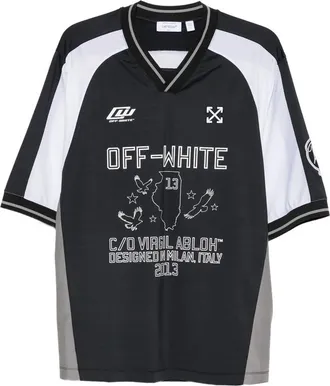 Off-white Logo-print V-neck T-shirt