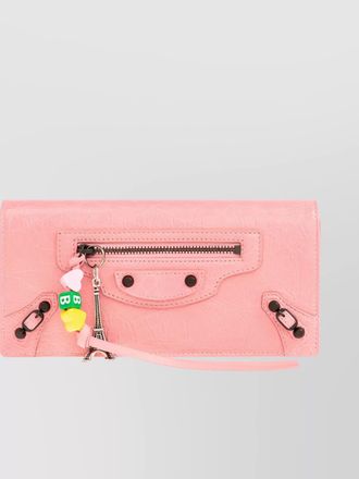 Balenciaga leather long wallet