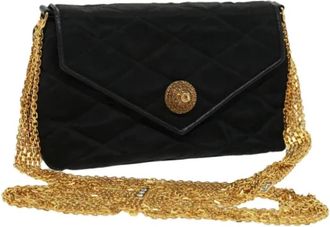 Chanel Pre-owned Nylon Schoudertas - Dames - Vintage Schoudertas - Zwart - ONE Size - Nylon - Vintage