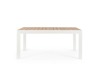 BIZZOTTO Mesa extensible en aluminio 160-240x100 color blanco