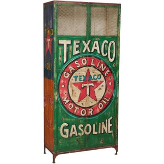 Biscottini International Gabinete De Taller Texaco De Hierro Pintado A La Mano