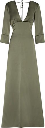 Blanca Vita Albox Lange Jurk - Dames - Avondkleed - Groen - M - Polyester - Kleedjes
