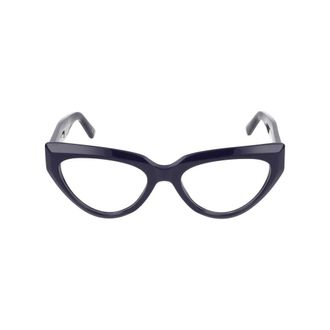 Balenciaga Glasses, female, Blue, Size: 53 MM Blue Transparent Eyeglasses Bb0276O Style