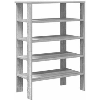 vidaXL Vidaxl - Mueble Zapatero Madera Contrachapada Gris Sonoma 61x32x87,5 Cm