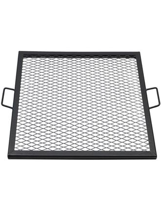 Sunnydaze Coo Grate X Marks Heavy-Duty Steel Square Fire Pit Grill
