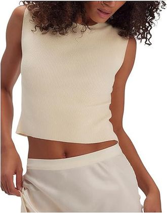 Free People Back To Back T-Shirts Womens Clothing Antique Ivory : LG (Womens 12-14), Elastane/Polyamide/Polyester