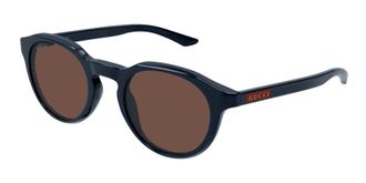 Gucci Brown Oval Mens Sunglasses GG2079S 004 48