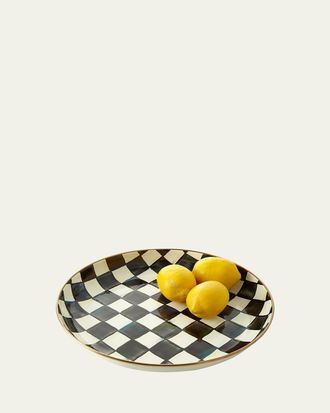 MacKenzie-Childs Courtly Check Enamel Abundant Bowl