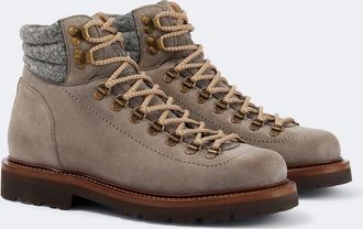Brunello Cucinelli Suede lace-up boots