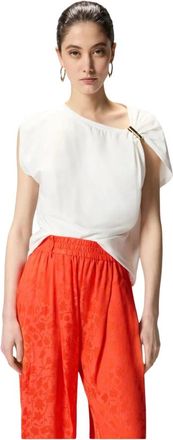 Pinko Pinko, Overhemden, Dames, Wit, L, Katoen, Melody Maglia