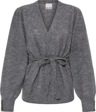 Ichi Cardigan - - Knitwear - Donna - Grigio - L